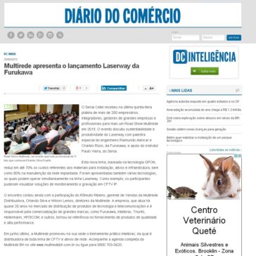 Multirede apresenta o lançamento Laserway da Furukawa – Diário do Comércio