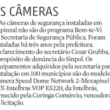 AS CÂMERAS – Diário Catarinense