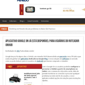 Aplicativo Google On já está disponível para usuários do roteador OnHub – Conexão Penedo