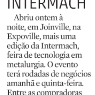 Intermach – Diário Catarinense