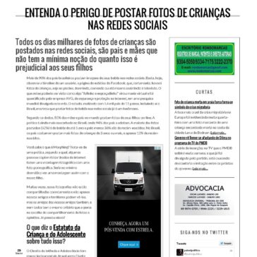 ENTENDA O PERIGO DE POSTAR FOTOS DE CRIANÇAS NAS REDES SOCIAIS – Painel Político