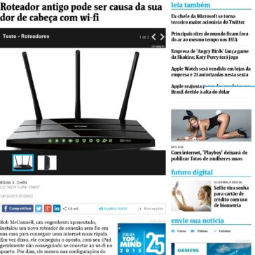 Roteador antigo pode ser causa da sua dor de cabeça com wi-fi – Folha de S. Paulo