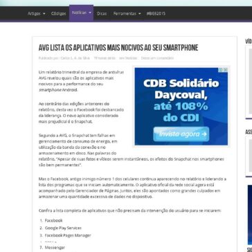 AVG lista os aplicativos mais nocivos ao seu smartphone – Código Fonte
