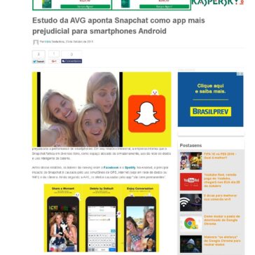 Estudo da AVG aponta Snapchat como app mais prejudicial para smartphones Android – Zigg