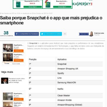 Saiba porque Snapchat é o app que mais prejudica o smartphone – Meio Norte