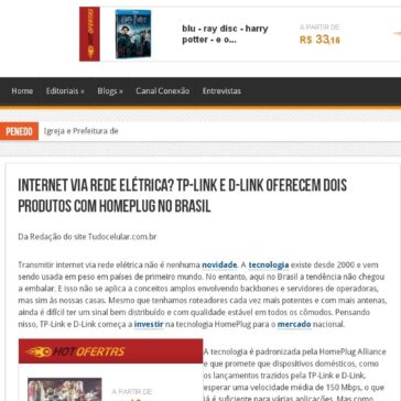 Internet via rede elétrica? TP-Link e D-Link oferecem dois produtos com HomePlug no BrasilClique para reduzir – Conexão Penedo