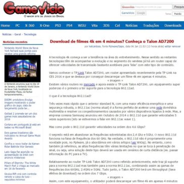 Download de filmes 4k em 4 minutos? Conheça o Talon AD7200 – Game Vicio