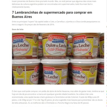 7 Lembrancinhas de supermercado para comprar em Buenos Aires – Aires Buenos