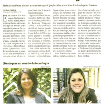 Trabalho feminino ainda é obstáculo entre bytes / Destaques no mundo da tecnologia – Diário de Pernambuco