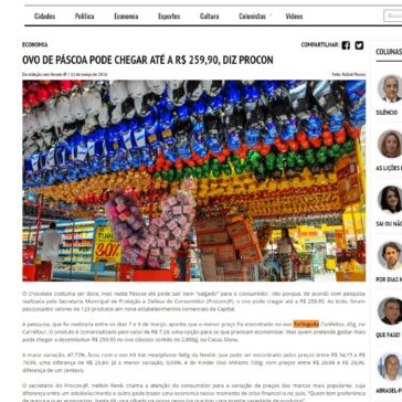 OVO DE PÁSCOA PODE CHEGAR ATÉ A R$ 259,90, DIZ PROCON – Correio da Paraíba