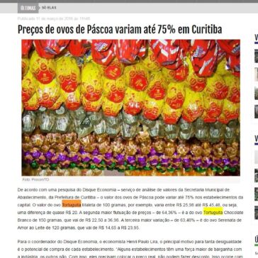 Preços de ovos de Páscoa variam até 75% em Curitiba – Paraná Portal