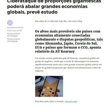 Ciberataque de proporções gigantescas poderá abalar grandes economias globais, prevê estudo – Aprenda Você Mesmo