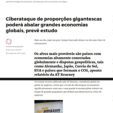 Ciberataque de proporções gigantescas poderá abalar grandes economias globais, prevê estudo – Conhecimento é Poder