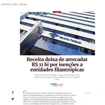 Receita deixa de arrecadar R$ 11 bi por isenções a entidades filantrópicas – Metrópoles