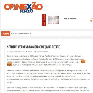 Startup Weekend Women começa no Recife – Conexão Penedo