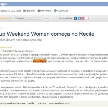 Startup Weekend Women começa no Recife – Diário de Pernambuco