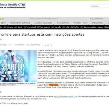 Evento online para startups está com inscrições abertas – Agência Gestão CT&I