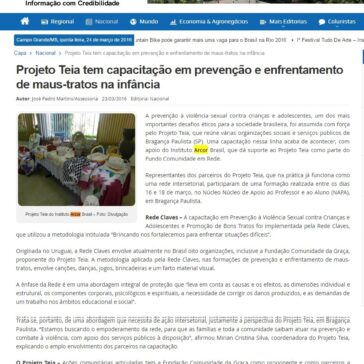 Projeto Teia tem capacitação em prevenção e enfrentamento de maus-tratos na infância – Campo Grande Notícias