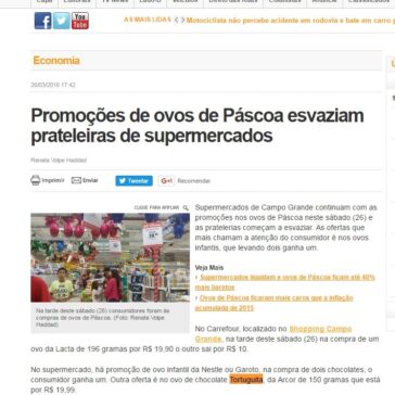 Promoções de ovos de Páscoa esvaziam prateleiras de supermercados – Campo Grande News