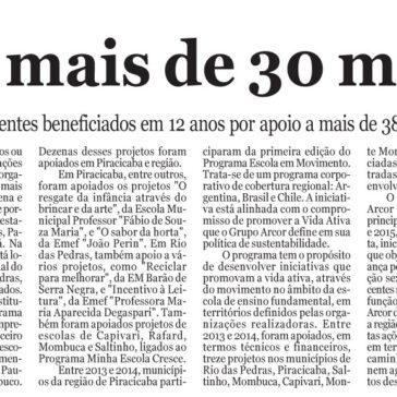 Ações em mais de 30 municípios – A Tribuna Piracicabana – Página A5