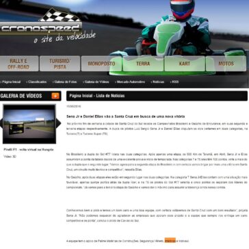 Sena Jr e Daniel Elias vão a Santa Cruz em busca de uma nova vitória – Cronospeed