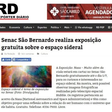 Senac São Bernardo realiza exposição gratuita sobre o espaço sideral – Repórter Diário