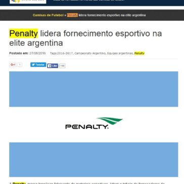 Penalty lidera fornecimento esportivo na elite argentina – Mantos do Futebol