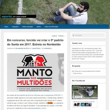 Em concurso, torcida vai criar o 5° padrão do Santa em 2017. Estreia no Nordestão – Diário de Pernambuco