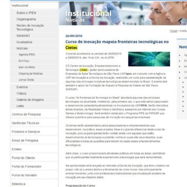 Curso de inovação mapeia fronteiras tecnológicas no Cietec – IPEN