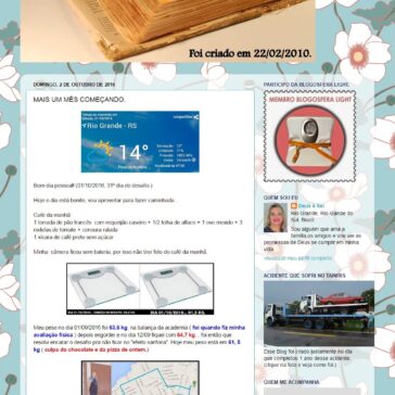 Mais um mês começando – Blog Virando a Pagina