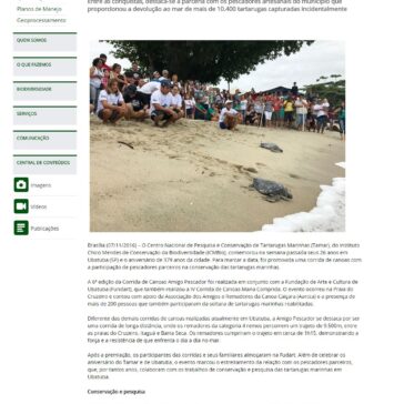Tamar Ubatuba celebra 26 anos de muito trabalho – Instituto Chico Mendes