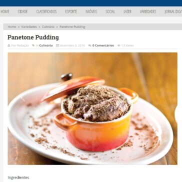 Panetone Pudding – Nova Metrópole