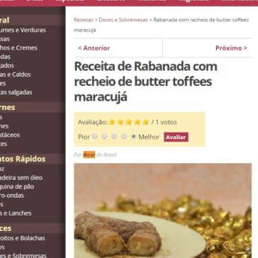 Receita de Rabanada com recheio de butter toffees maracujá – Comida e Receitas