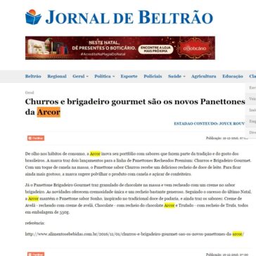 Churros e brigadeiro gourmet são os novos Panettones da Arcor – Jornal de Beltrão
