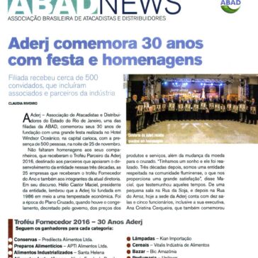 Aderj comemora 30 anos com festa e homenagens – Revista Distribuição
