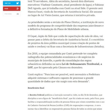 Claudio Loetz: Danilo Conti define time e metas para secretaria em Joinville – Diário Catarinense (On-line)