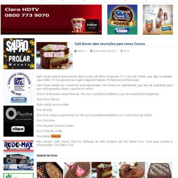 Galli Doces abre inscrições para novos Cursos –  Matão Urgente