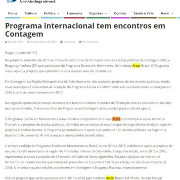 Programa internacional tem encontros em Contagem – Jornal Correio Eletrônico