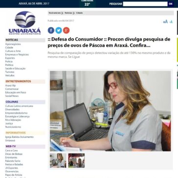 Defesa do Consumidor :: Procon divulga pesquisa de preços de ovos de Páscoa em Araxá. Confira… – Jornal Araxá