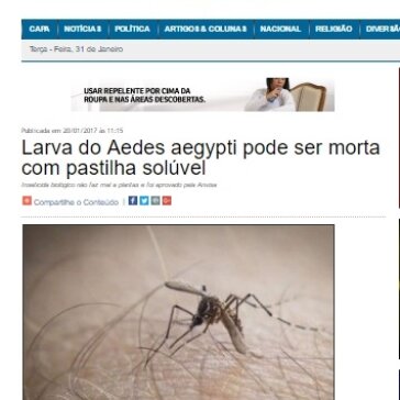 Larva do Aedes aegypti pode ser morta com pastilha solúvel – O Nortão Jornal