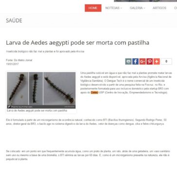 Larva de Aedes aegypti pode ser morta com pastilha – Que Notícias?