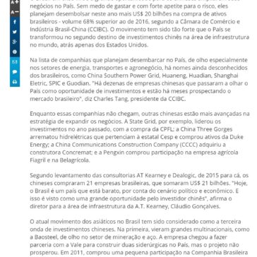 Chineses querem investir US$ 20 bi no Brasil – Diário de Notícias