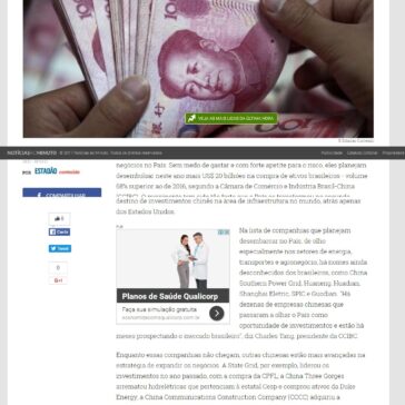 Chineses querem investir US$ 20 bi no Brasil – Notícias ao Minuto