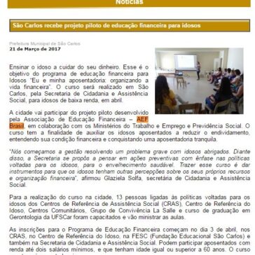 São Carlos recebe projeto piloto de educação financeira para idosos – São Carlos News