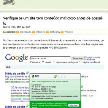 Verifique se um site tem conteúdo malicioso antes de acessá-lo – Site – diário de um bit