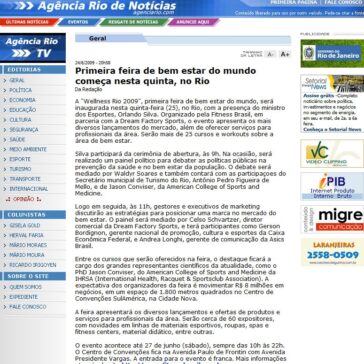 Primeira feira de bem estar do mundo começa nesta quinta, no Rio – Site – Agência Rio