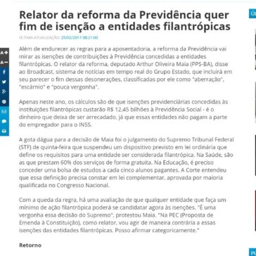 Relator da reforma da Previdência quer fim de isenção a entidades filantrópicas – Diário de Notícias Online