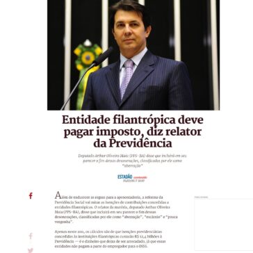 Entidade filantrópica deve pagar imposto, diz relator da Previdência – Metrópoles