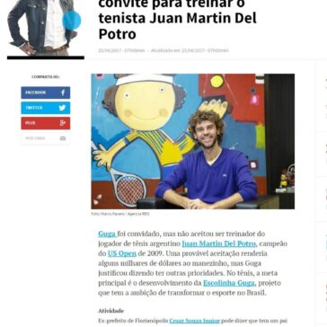 Gustavo Kuerten recusa convite para treinar o tenista Juan Martin Del Potro – Diário Catarinense