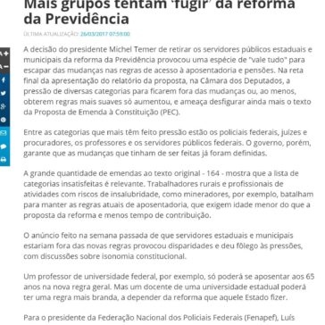 Mais grupos tentam ‘fugir’ da reforma da Previdência – Diário de Notícias